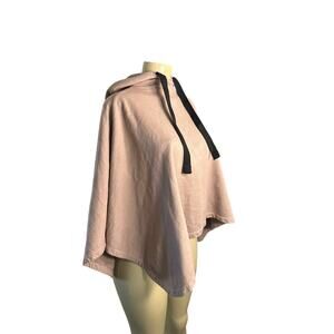 Women One Size Toit Volant Nana Atelier Cape Hoodie Pullover Hooded Poncho USA